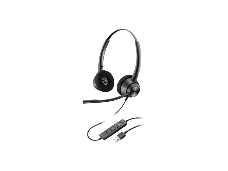 Micro‑casque Poly EncorePro 320 ‑ Stéréo USB‑A avec micro antibruit