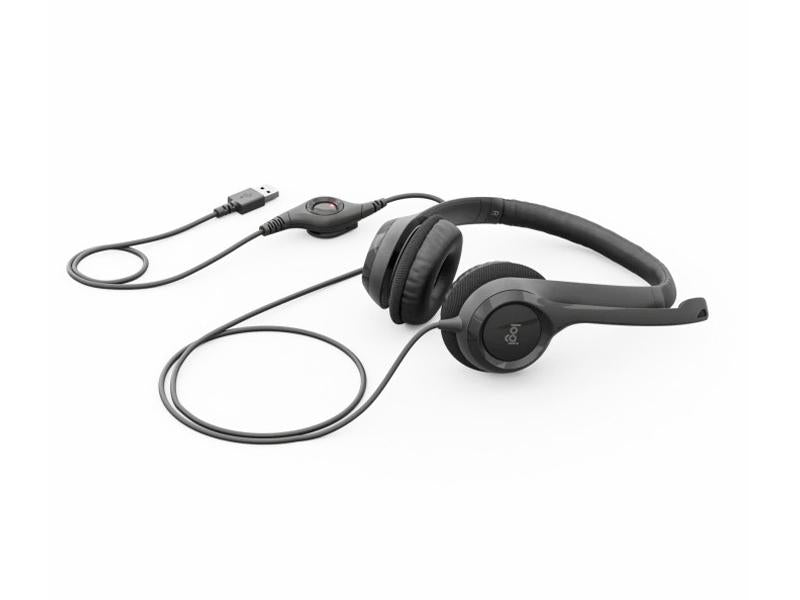 Casque stéréo Logitech H390 ‑ USB avec micro antibruit confort rembourré