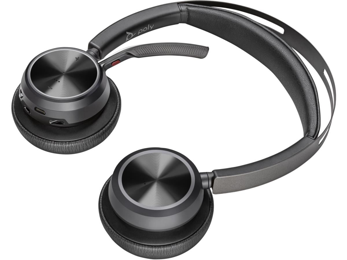 Micro‑casque Poly Voyager Focus 2 ‑ Bluetooth stéréo USB‑C avec ANC 91 m - Remplace Poly-77Y86AA