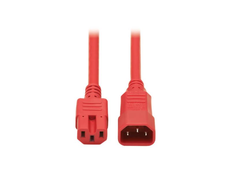 Câble d'alimentation Tripp Lite ‑ C14 vers C15, robuste, 15A, 6 pi, rouge