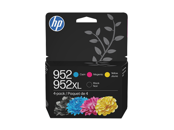 HP 952XL cartouche noire haute capacité + 952 pack cyan/magenta/jaune authentiques