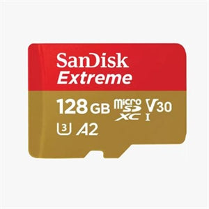 SanDisk Extreme 128GB microSDXC Card - UHS-I U3 V30 190MB/s