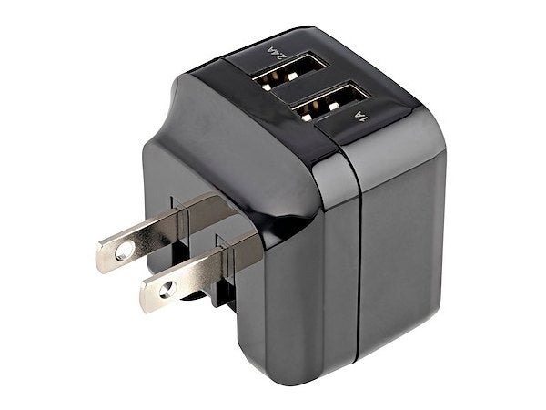 StarTech USB Wall Charger - 2-Port, Travel