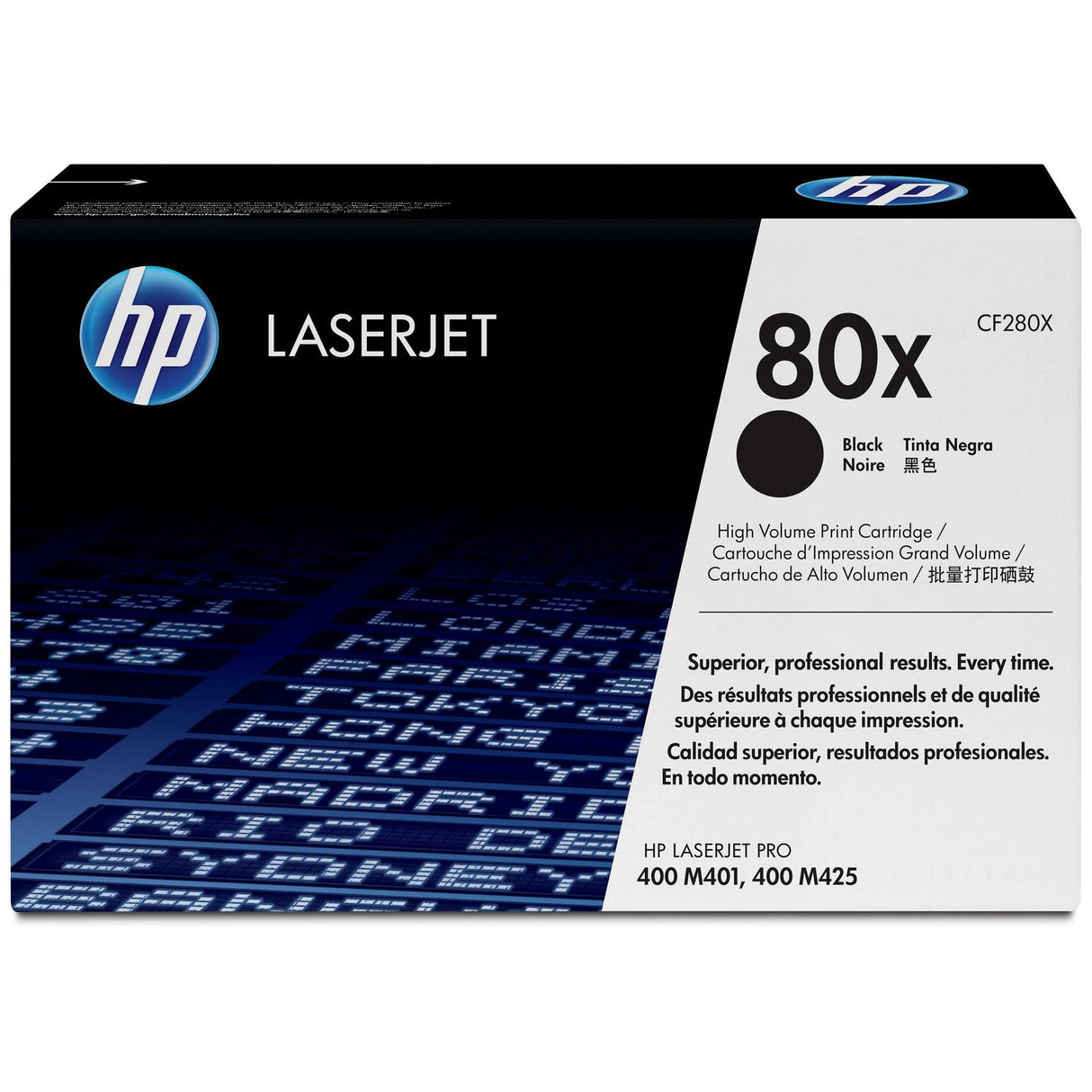 HP 80X toner LaserJet noir grande capacité authentique