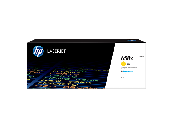 HP Toner jaune LaserJet 658X authentique grande capacité