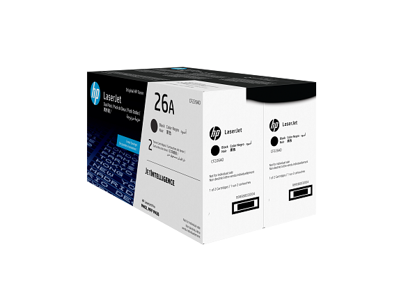 HP Cartouches de toner noir 26A LaserJet authentiques (pack de 2)
