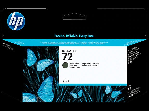 HP 72 cartouche d'encre DesignJet noir mat, 130 ml