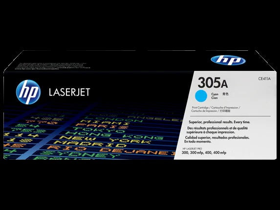 HP 305A toner LaserJet cyan authentique