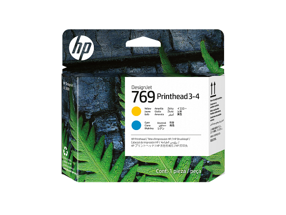 HP 769 Tête d’impression Cyan/Jaune 3-4 DesignJet