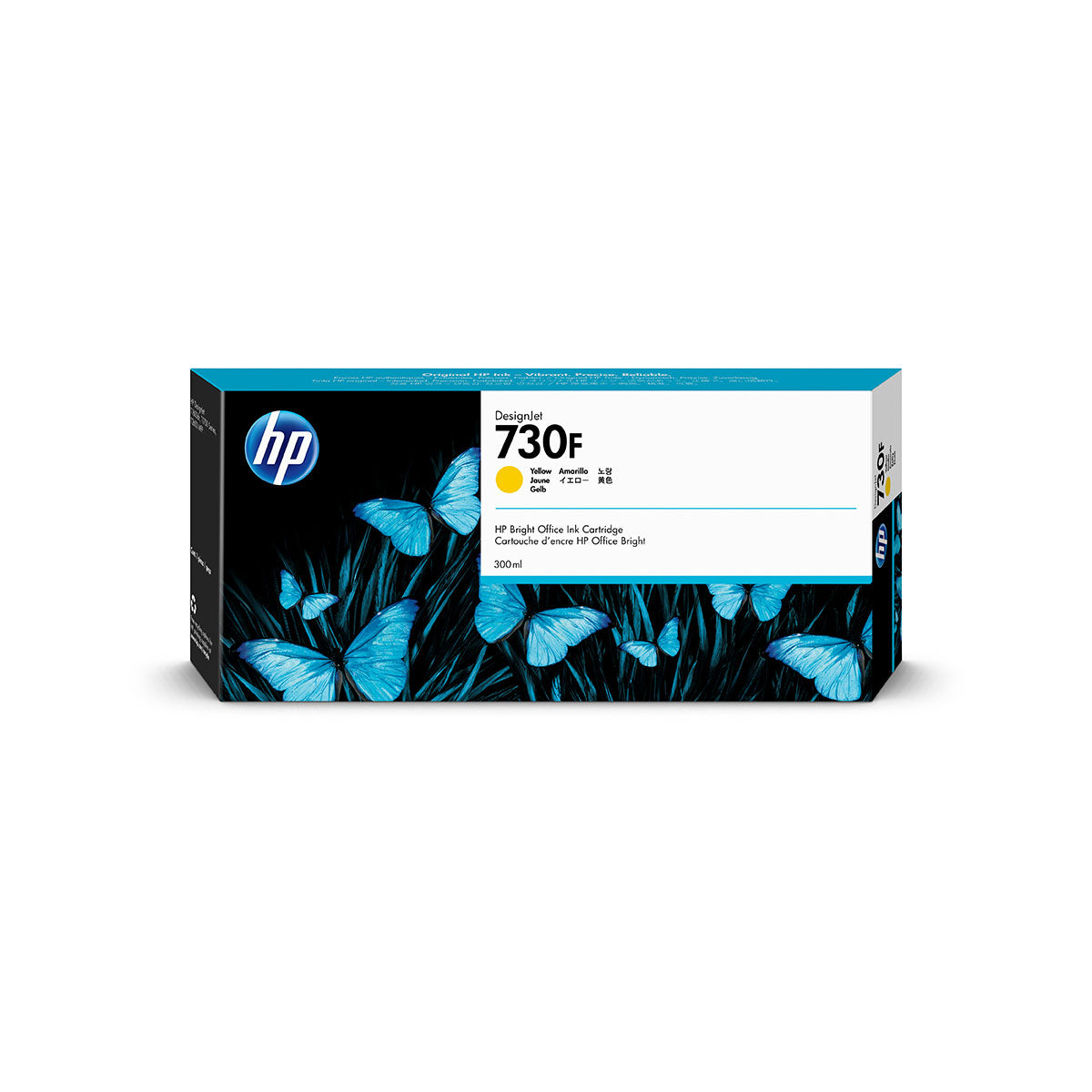 HP 730F Cartouche d'encre DesignJet, jaune, 300 ml