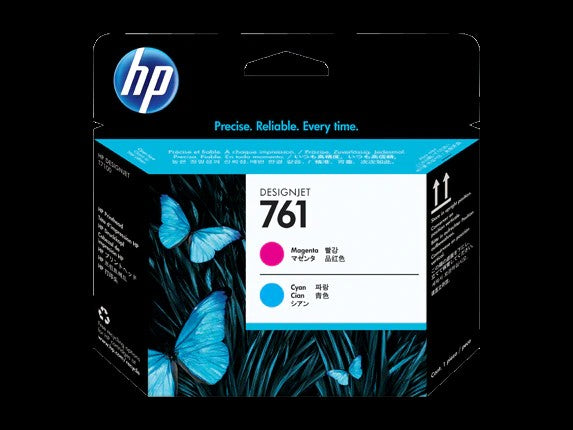 HP 761 tête d'impression DesignJet magenta/cyan