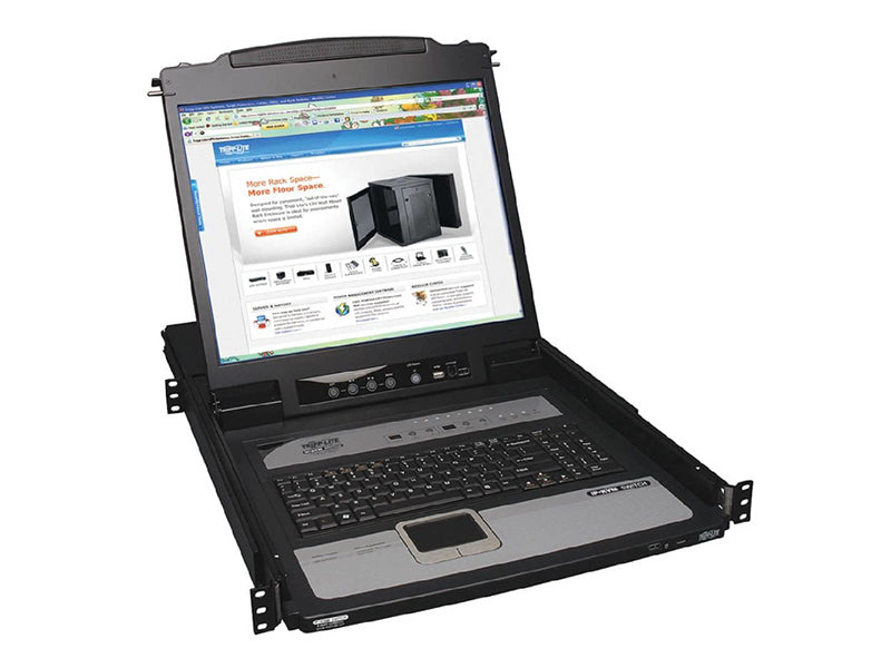 Commutateur KVM Tripp Lite ‑ 8 ports, 1U, LCD 19 po, avec câbles
