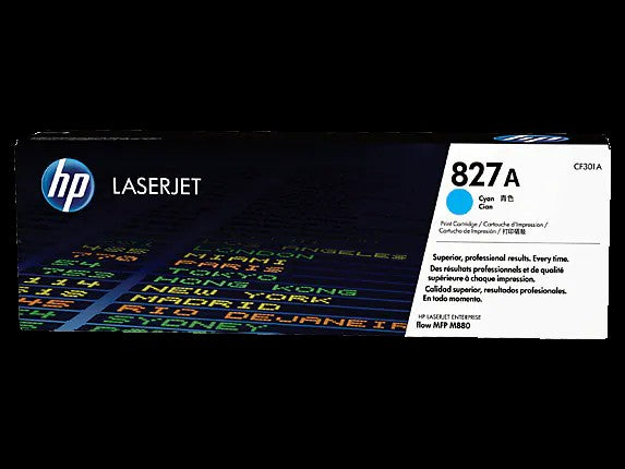 HP 827A toner LaserJet cyan authentique