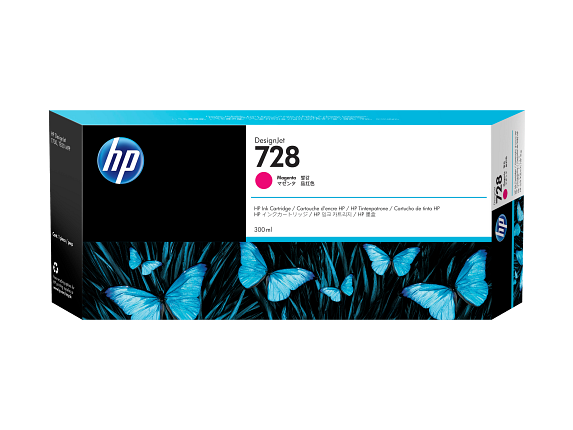 HP 728 DesignJet cartouche d'encre magenta, 300 ml