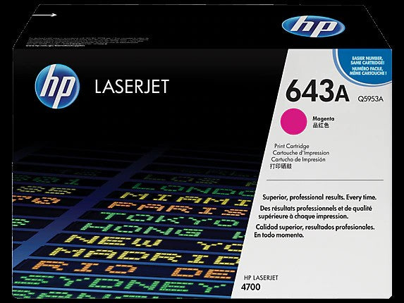 HP 643A toner LaserJet magenta authentique