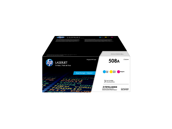 HP LaserJet 508A Pack de 3 toners cyan/magenta/jaune authentiques