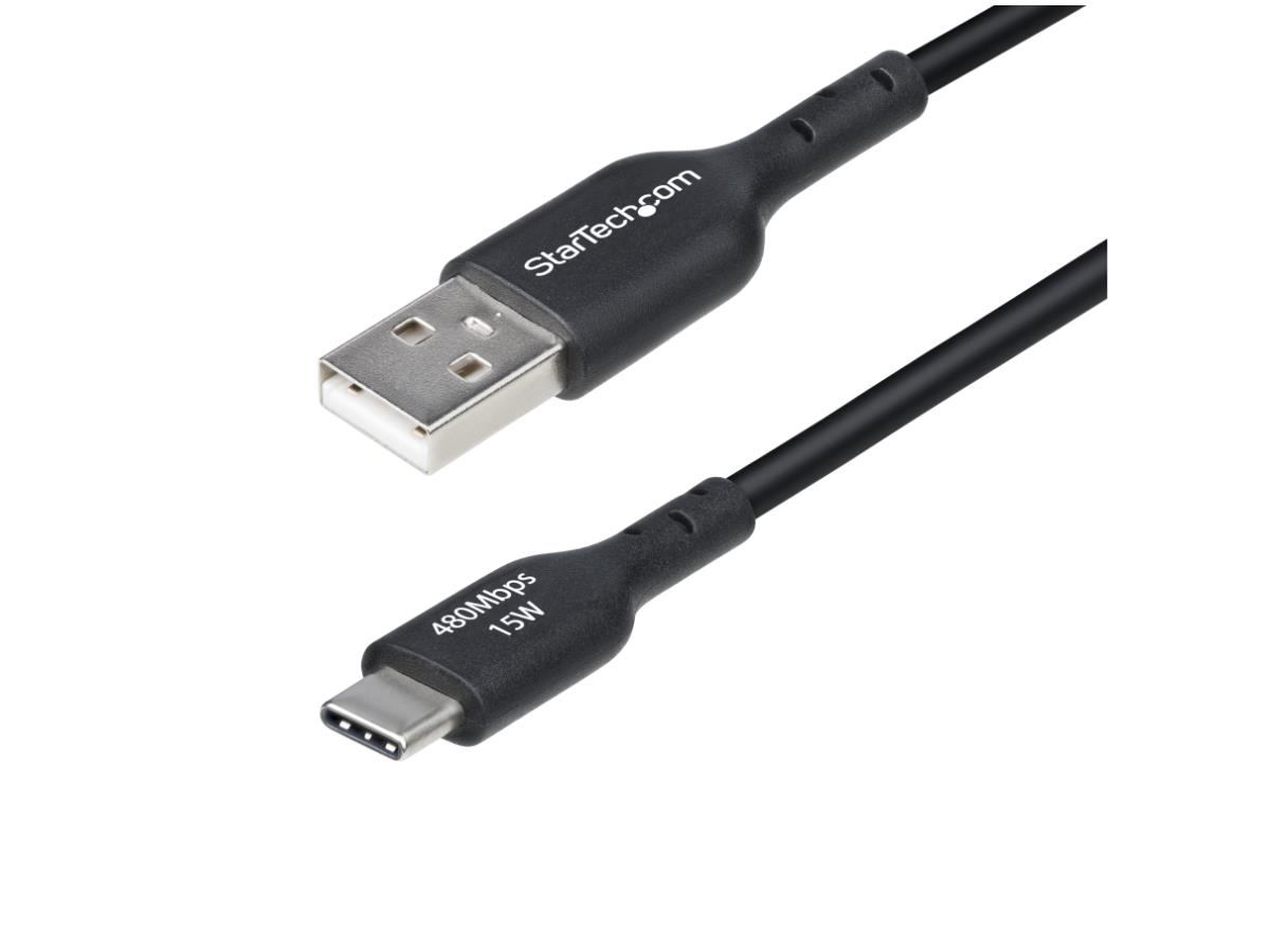StarTech USB-A to USB-C Cable - 3A Charging, 3 ft (91 cm)