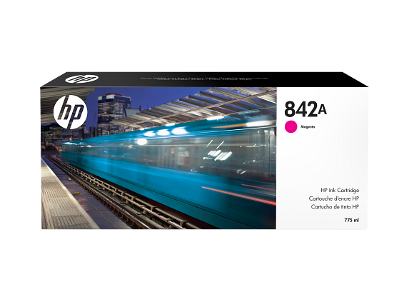 HP 842A cartouche d'encre PageWide XL magenta, 775 ml