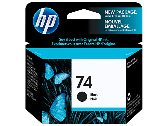 HP 74 cartouche d'encre noire authentique