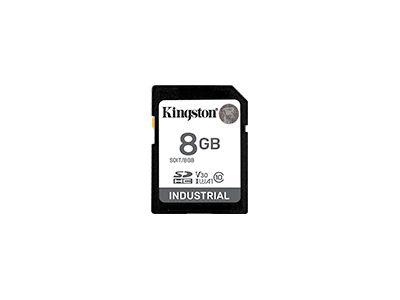 Kingston Industrial SDHC Card - 8GB, -40°C to 85°C, U3 V30 A1 pSLC