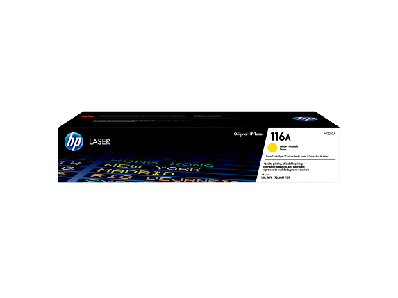 HP Cartouche de toner laser authentique 116A, jaune