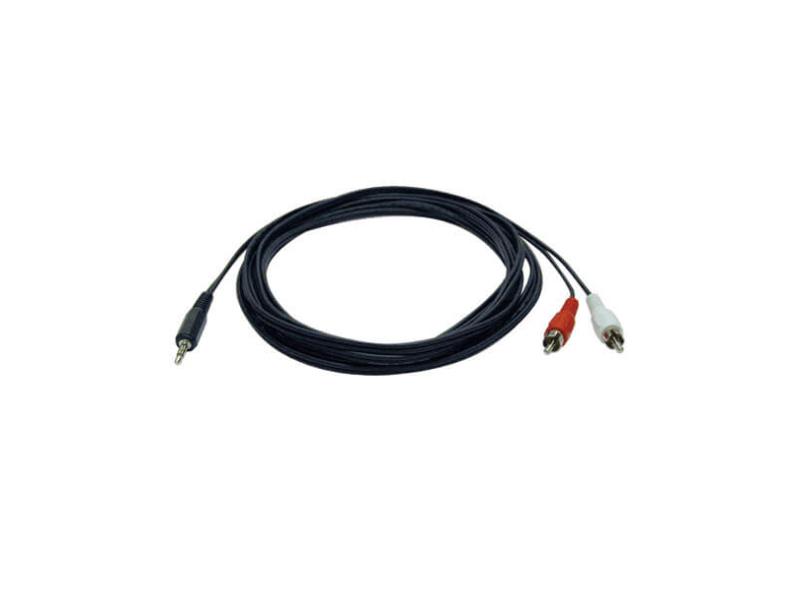 Câble audio Tripp Lite ‑ 3,5 mm vers 2x RCA, 12 pi