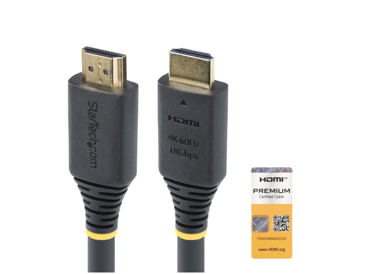 StarTech HDMI Cable - 4K 60Hz, 9 ft