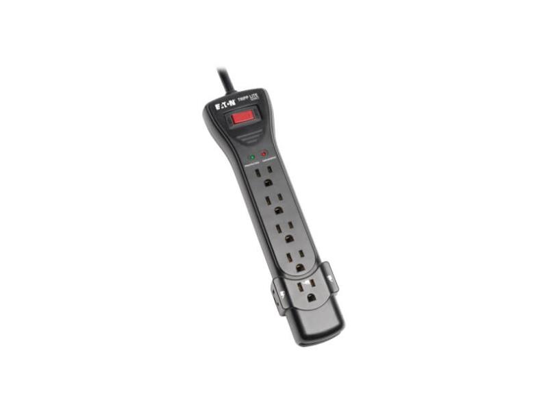 Tripp Lite Surge Protector - 7-Outlet, 7ft, 2160 Joules, Right-Angle