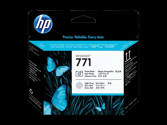 HP 771 tête d'impression DesignJet noir photo/gris clair