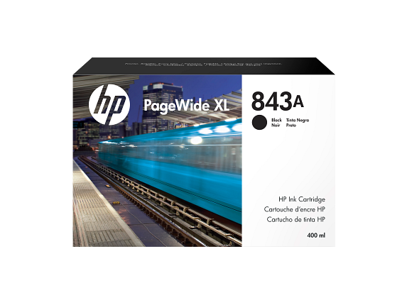 HP 843A cartouche d'encre PageWide XL noir, 400 ml