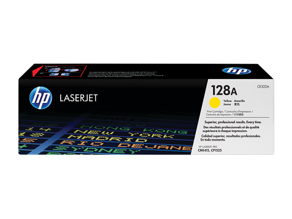 HP 128A toner LaserJet jaune authentique