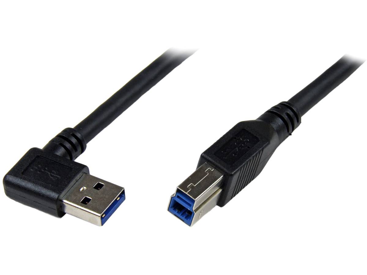 StarTech USB 3.0 A to B Right-Angle Cable, 1m