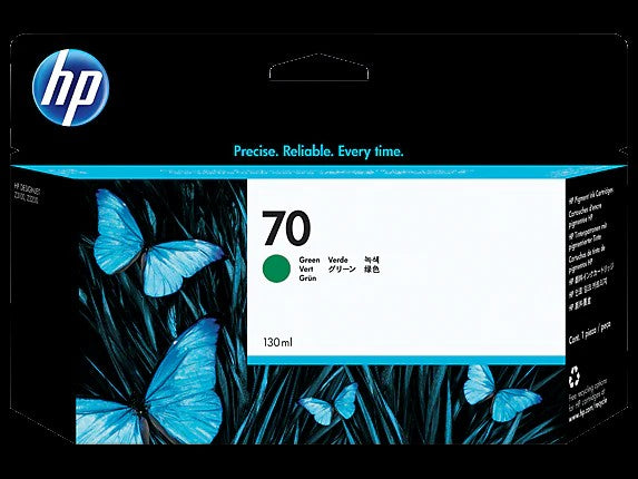 HP 70 cartouche d'encre DesignJet verte, 130 ml