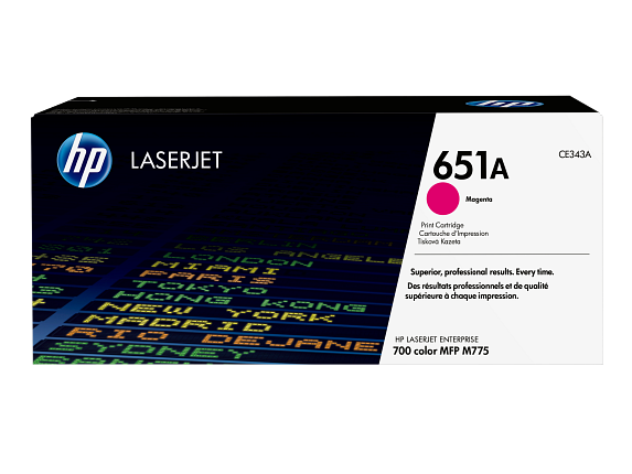 HP 651A toner LaserJet magenta authentique