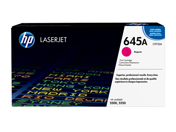 HP 645A toner LaserJet magenta authentique