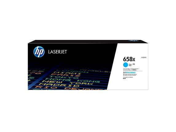 HP Toner cyan LaserJet 658X authentique grande capacité