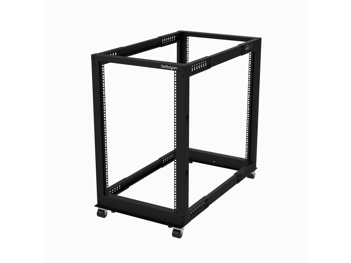StarTech 18U Open Frame Rack - Adjustable Depth 22-40 in.