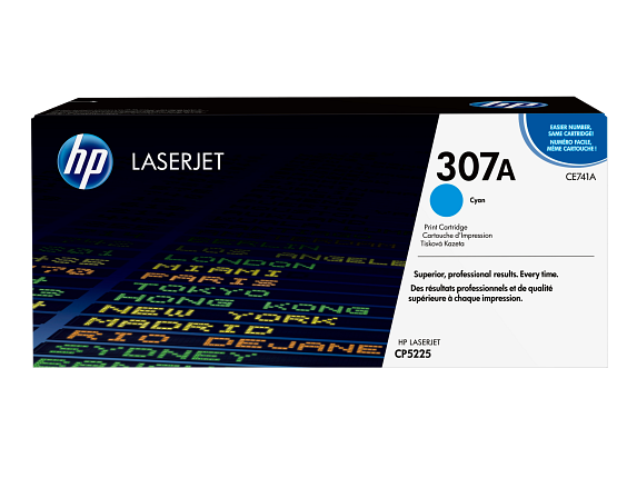 HP 307A toner LaserJet cyan authentique