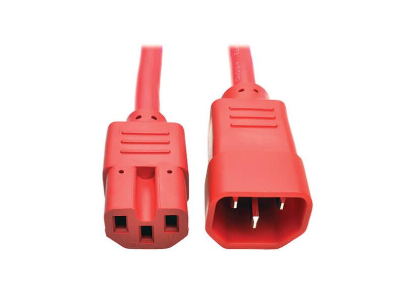 Câble d'alimentation Tripp Lite ‑ C14 vers C15, robuste, 15A, 2 pi, rouge