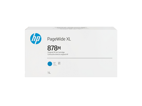HP 878M Cartouche d’encre PageWide XL, cyan, 1 litre