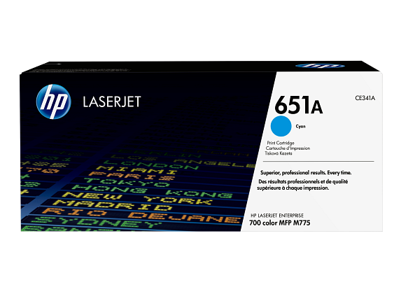 HP 651A toner LaserJet cyan authentique