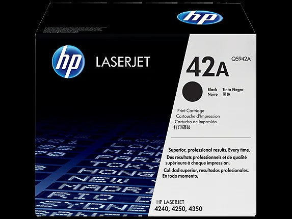 HP 42A toner LaserJet noir authentique