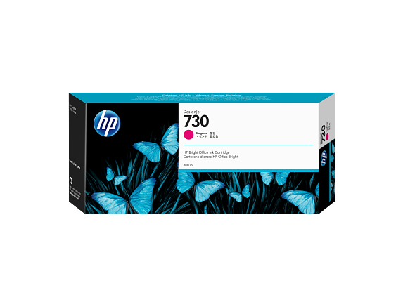 HP Cartouche d’encre 730 DesignJet magenta, 300 ml