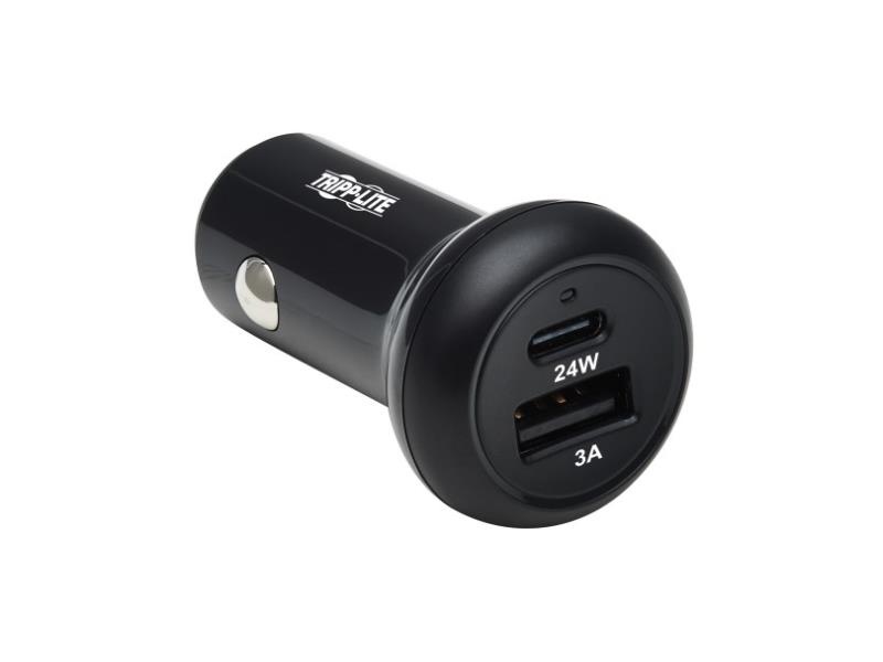 Chargeur auto USB Tripp Lite ‑ double port, 24 W, USB-C PD + USB-A QC 3.0
