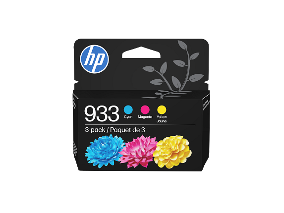 HP Pack de 3 cartouches authentiques d'encre cyan/magenta/jaune 933