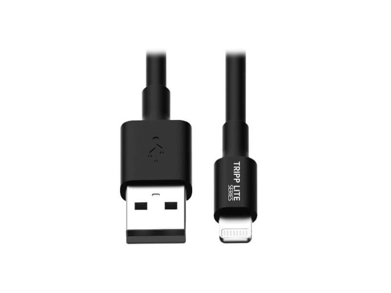 Câble USB Tripp Lite ‑ Lightning vers USB, certifié Apple, 3 pi, noir