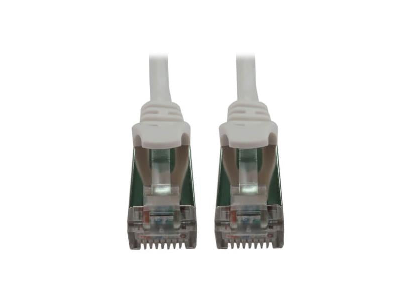 Câble réseau Tripp Lite ‑ Cat6a STP blindé slim, 10 pi, blanc