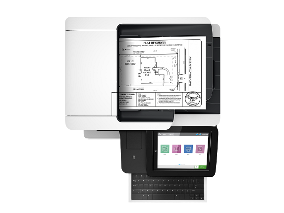 HP LaserJet Enterprise Flow M528z Sans fil Multi. N&B Imprimante, Copieur, Scanner; Recto verso