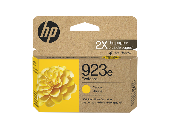HP 923e Cartouche d’encre authentique Jaune EvoMore