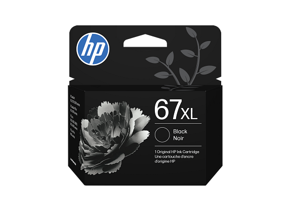 HP Cartouche d'encre noire grande capacité authentique 67XL